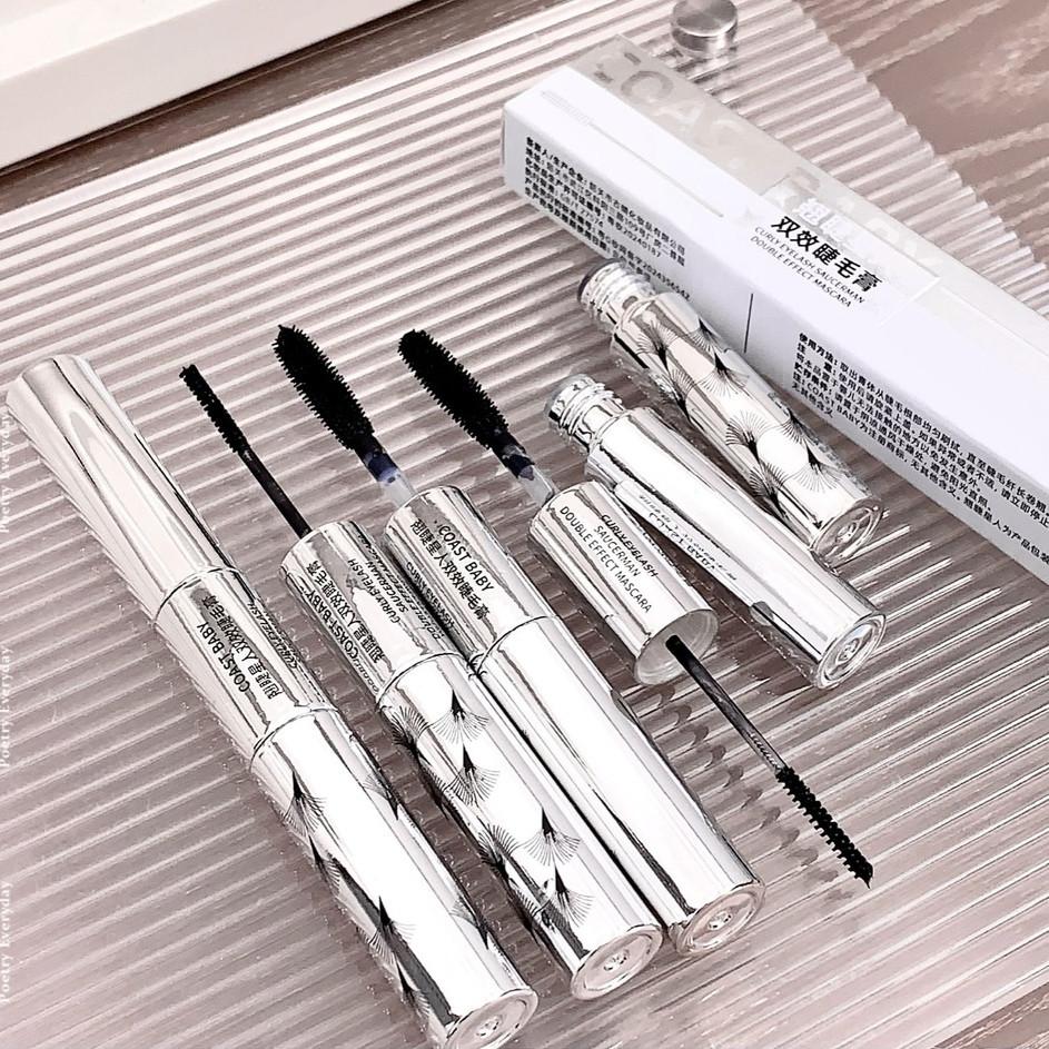 Double-headed Mascara Naturally Thick Long Curly Shape Mascara Waterproof  Long-lasting Styling Daily Cosmetic Students  Fashionable Makeup Women