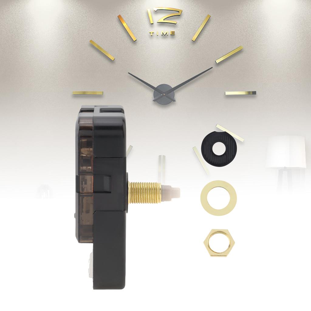 Unidad de Repuesto de Movimiento de Reloj de Cuarzo a Batería Silencioso con Alto Par y Eje Largo para Reparación de Relojes / Bricolaje, Repuesto de Piezas para Reparación de Relojes de Pared