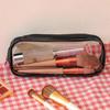 Transparente Federtasche, Transparente Prüfungs-Federtasche, Wasserdichte PVC-Reißverschluss-Kosmetiktasche, Reisegepäck-Tasche Make-up