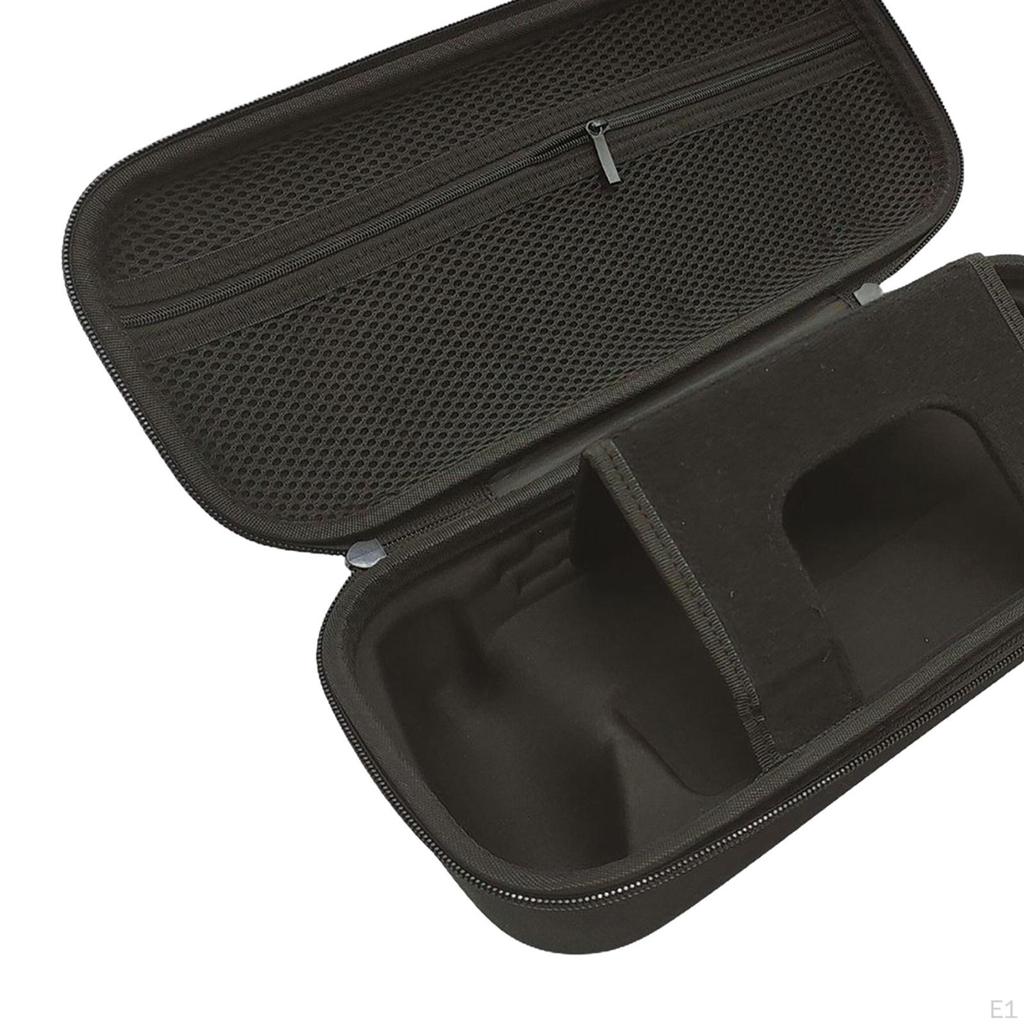 Handheld Game Console Carrying Case Shockproof Hard Shell EVA with Handle Multifunctional Black
