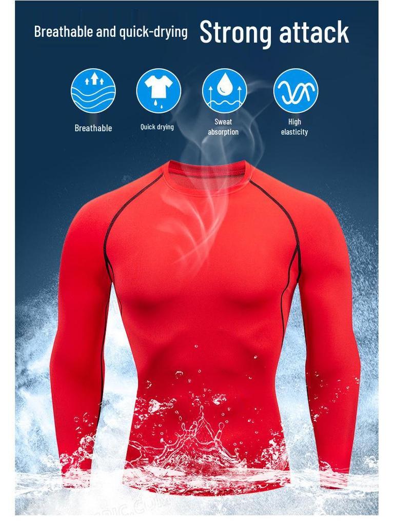 Men's Colorful Quick-Dry Sports Suit for Basketball & Running - Breathable, Sweat-Wicking, High Elasticity Fitness Wear