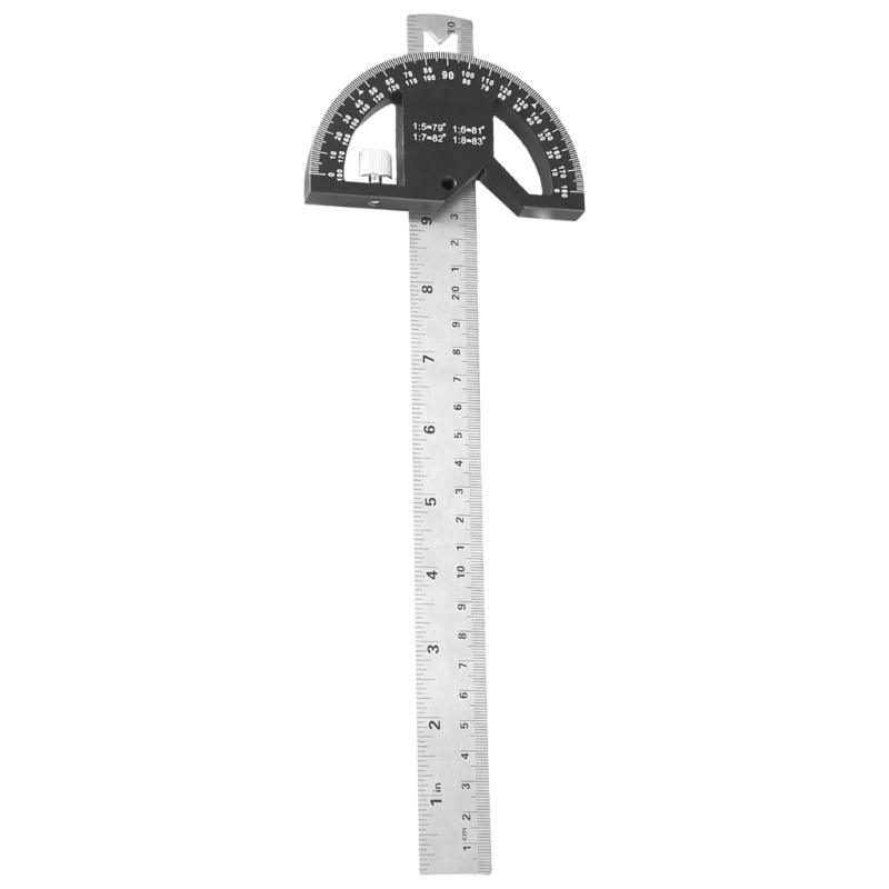 Multifunction Angles Gauge Goniometer Ruler Goniometer Angles Carpenter Scribing Measuring Tool Woodworking Edges Ruler 1