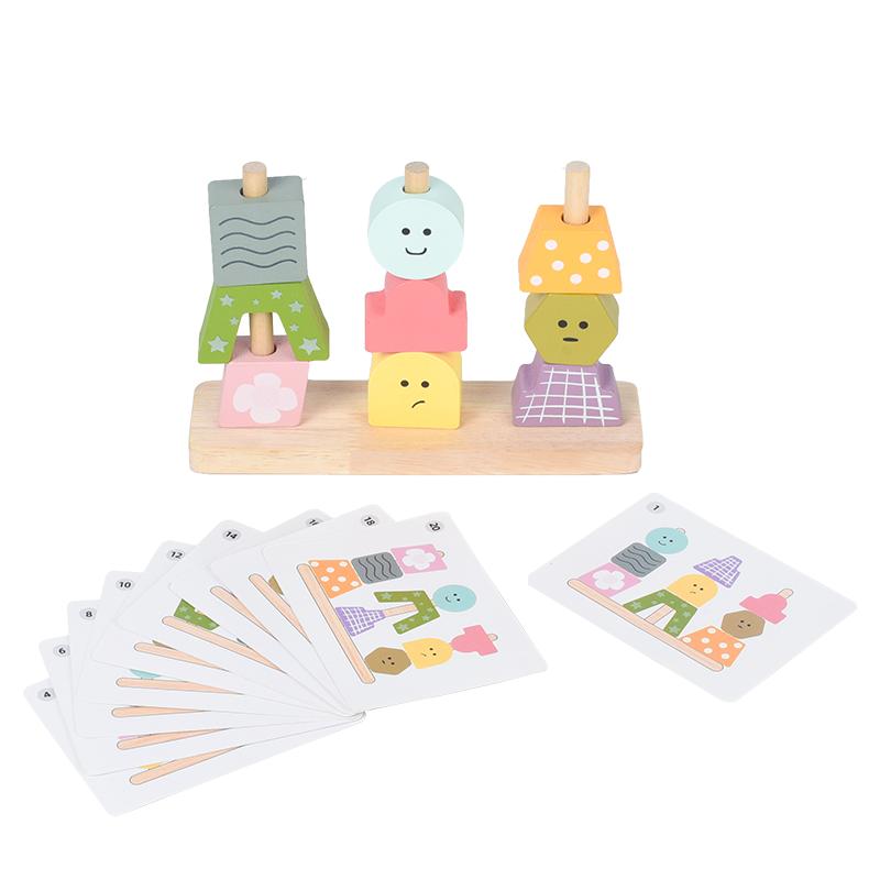 

Children s character creative plug-in column building blocks large particles baby picture building early education intellectual