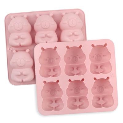 Kapibara Ice Tray Silicone Mold Diy Chocolate Biscuit Mold Baking Tool Candy Mold Gift