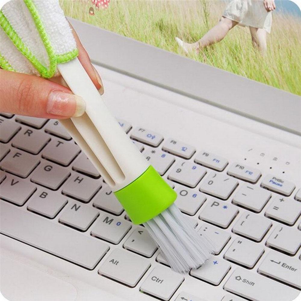 5 PCS Multifunctional Double Cleaning Brush Head Window Blind Duster Cleaner For Car Air Outlet Keyboard Air Condition