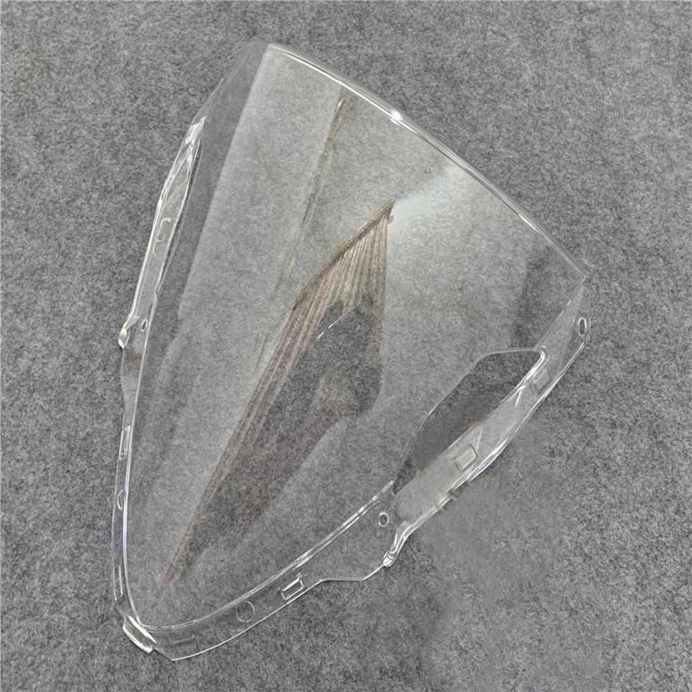 Motorcycle ZX6R Windshield For Kawasaki Ninja ZX 6R 636 ZX-6R 2024 Double Bubble Wind Windscreen Wind Deflectors Gray