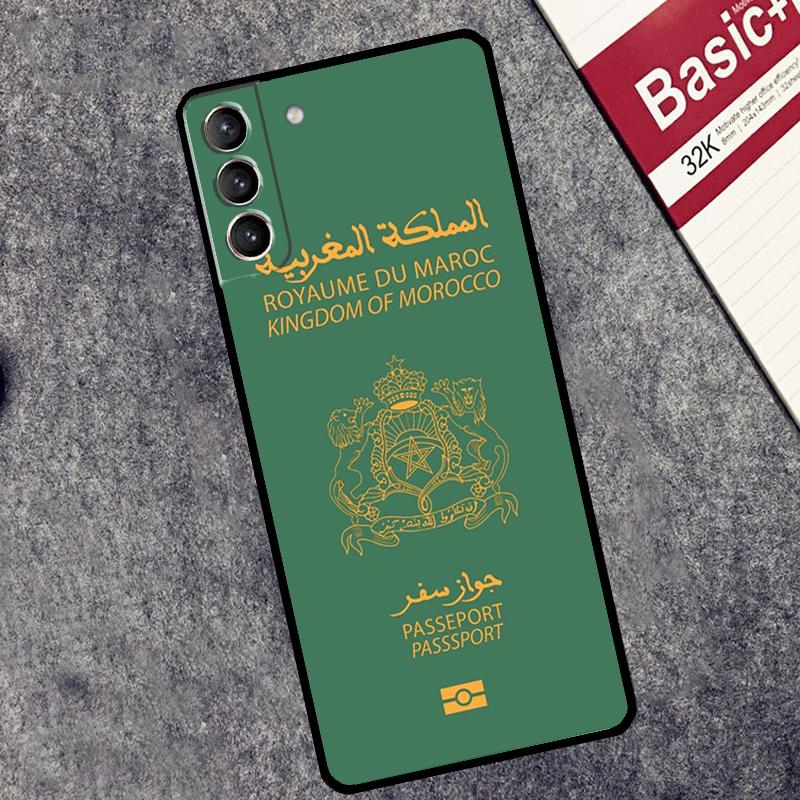 Morocco Flag Coat Of Arms Case For Samsung Galaxy S25 S26 Ultra S20 S21 S22 S23 S10 Plus S25 FE S24 Ultra Cover Coque