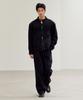 Mood Inside Line Washed Biker Denim Jacket Black