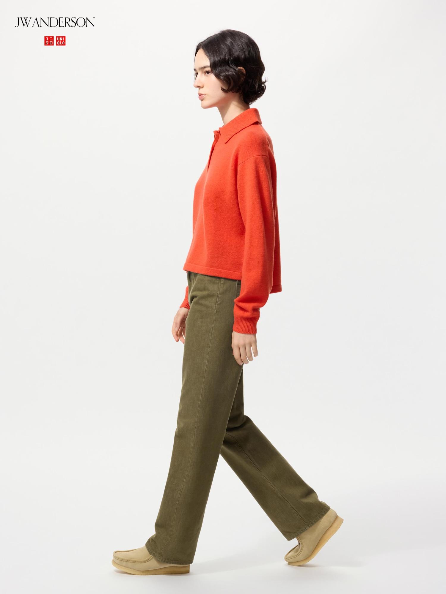 

Uniqlo Япония прямые джинсы длинные 54 GREEN/26