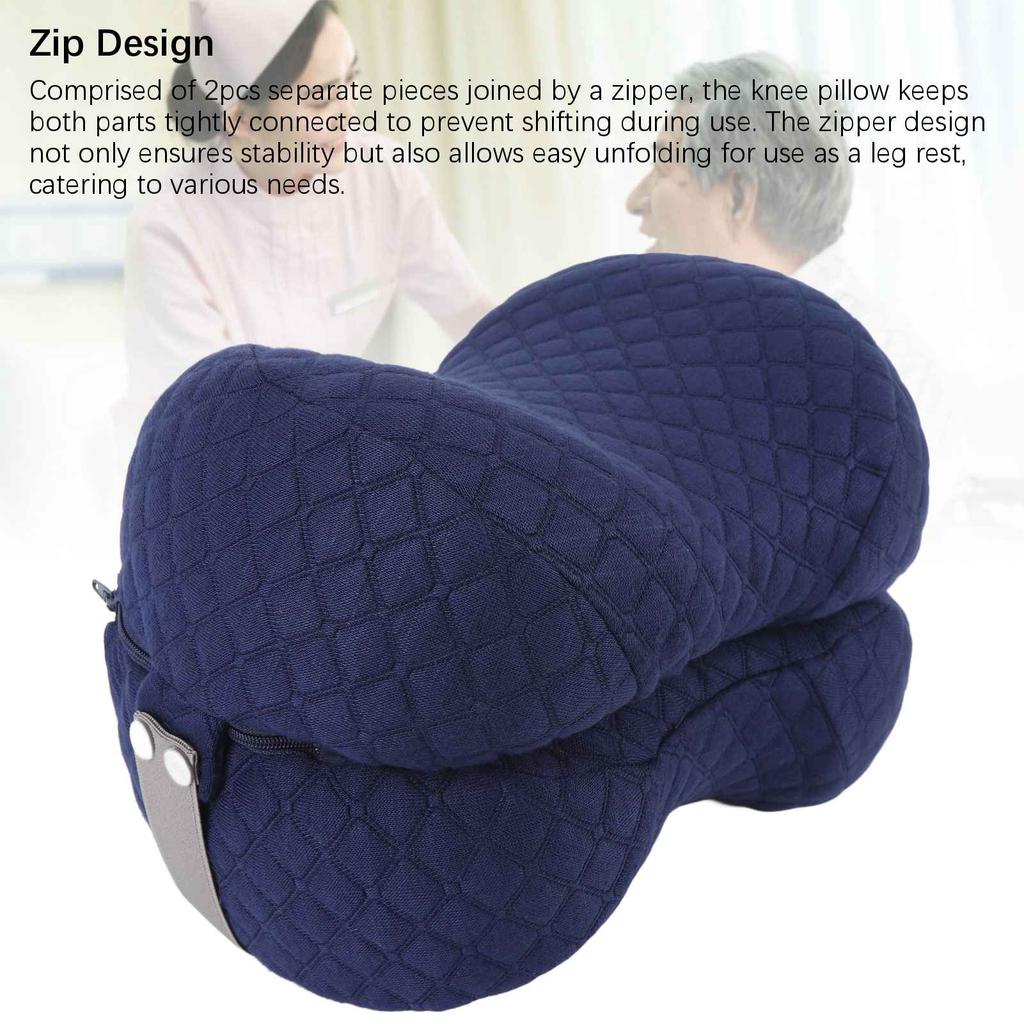Knee Pillow for Side Sleepers Memory Foam Leg Pillow Side Sleeping Knee Cushion for Bed and Sofa