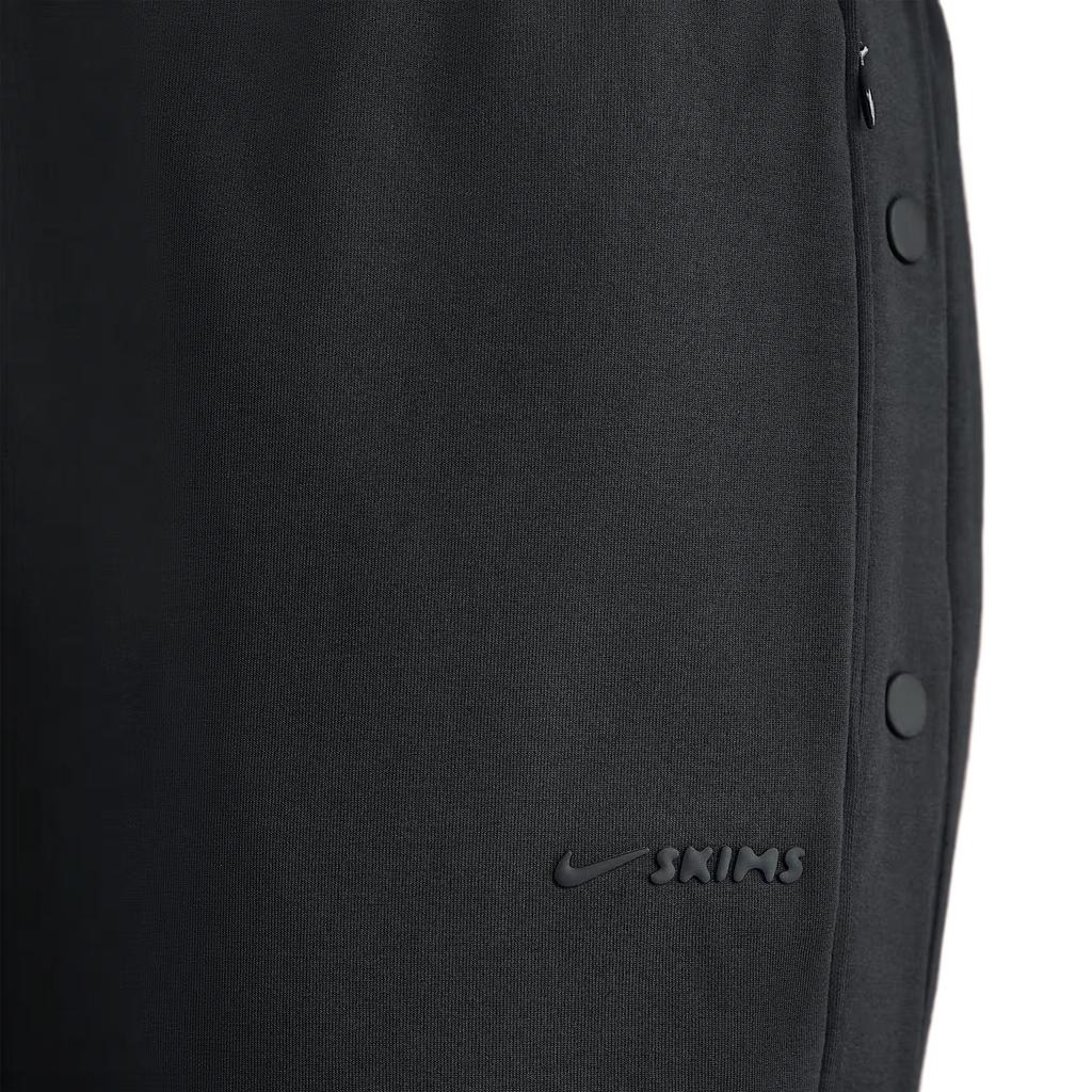 Nike SKIMS Matte Tricot Side Snaps Pant Obsidian Women Bottoms Black BO-WLG-3533-OBD