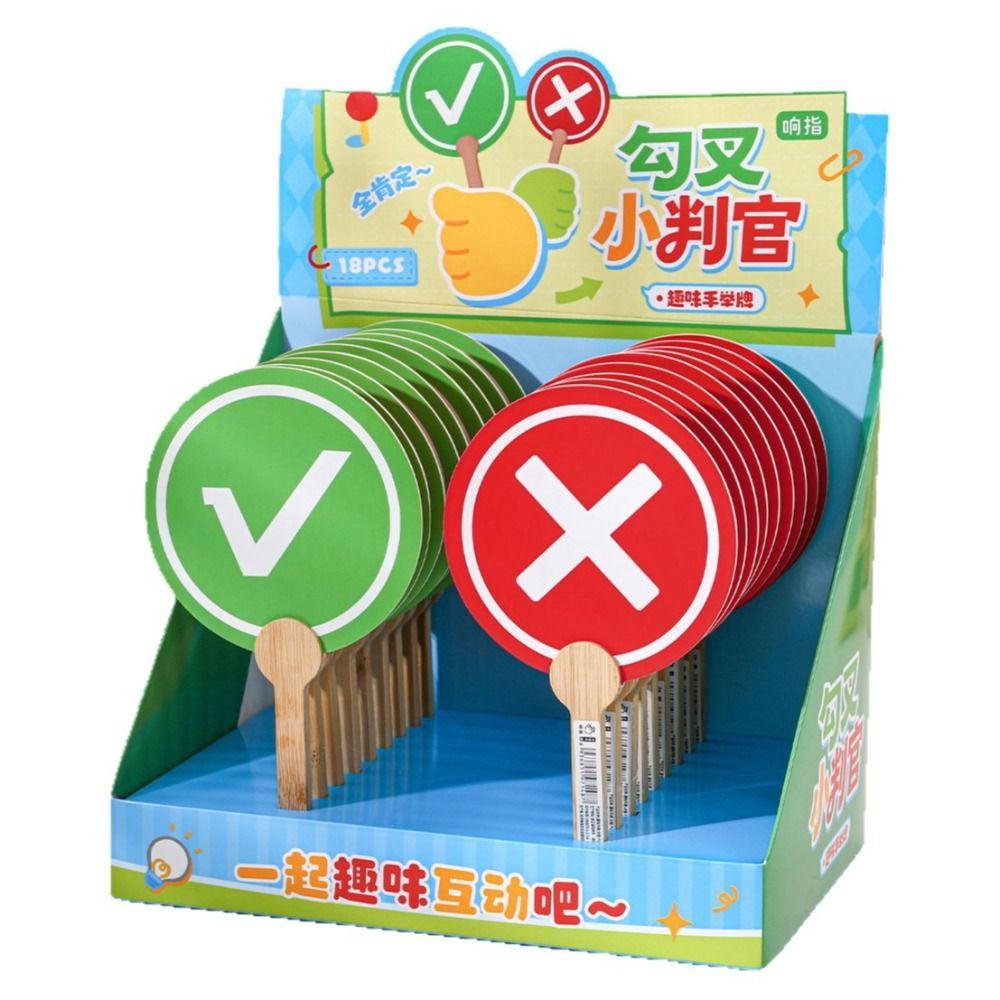 Multiple Species Sign Holding 18pcs/set Fun True/False Card Fashion Scoreboard Party