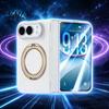 Shockproof Phone Case Magnetic for IPhoneDuo with 360 Degree Ring, Rotatable Non Comprehensive Hinge Protection Cover Slip Holder, Wireless