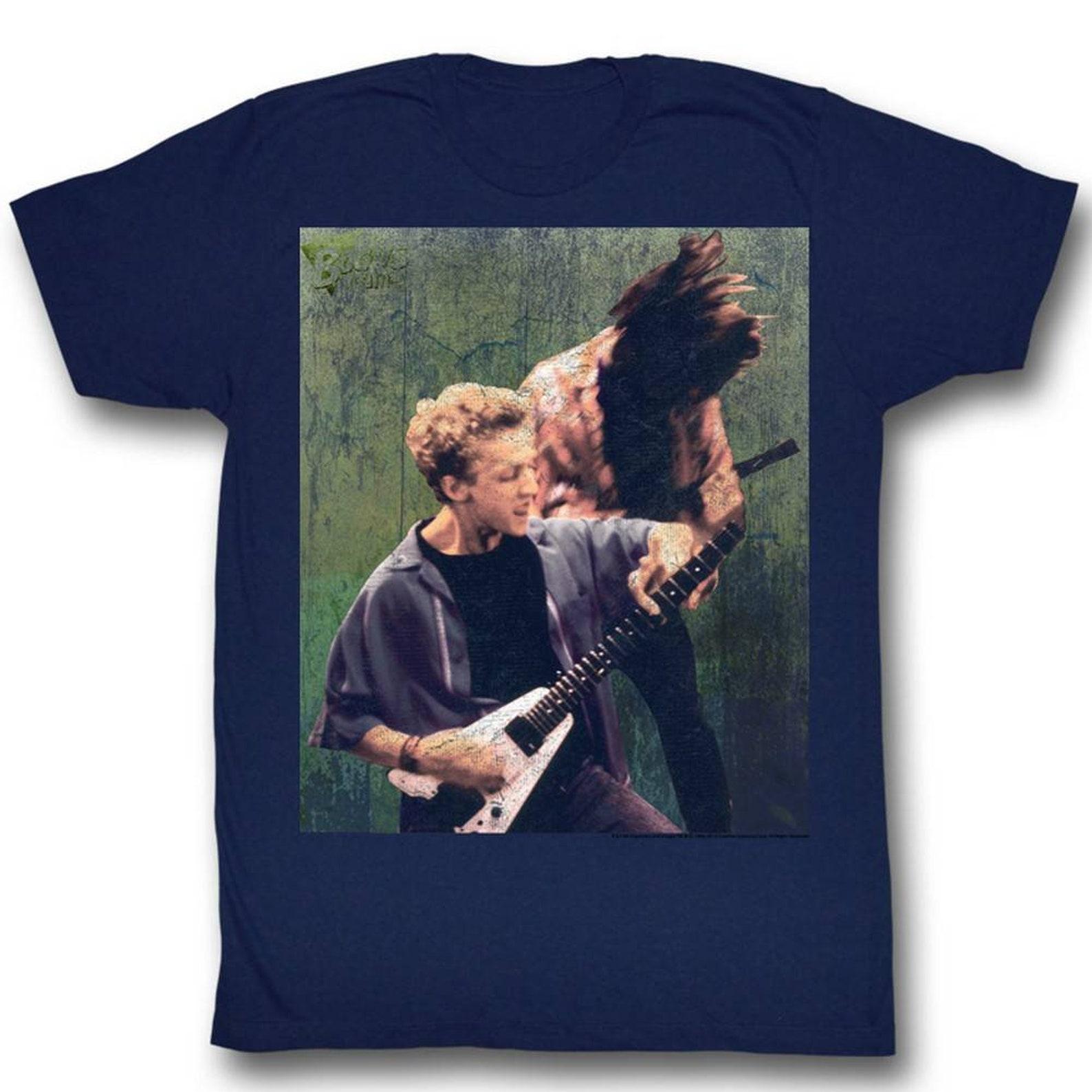 Bill and Ted Rocking Stallyns Navy Adult T-Shirt 4XL