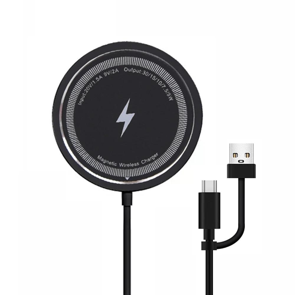 

15 Вт Магнитное беспроводное зарядное устройство Быстрая зарядка Подставка для iPhone 16 15 14 13 Pro Max Airpods Для Magsafe Телефон Зарядные устройства Док-станция