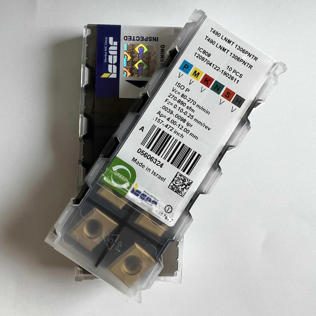 ISCAR / T490LNMT1306PNTR IC808   Industrial Indexable Carbide Inserts 10 Pcs