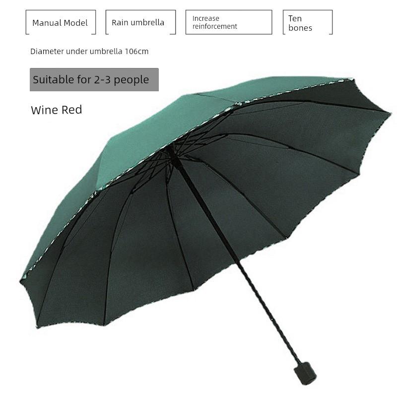 Fully Automatic Business Umbrella, 70% off Foldable, Large Double Umbrella with Ten Ribs, Windproof, Dual-Purpose for Sun and Rain, Suitable for