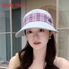 Summer Wide Brim Sun Hat With Breathable Cotton Linen Material For Outdoor Travel And Sun Protection