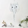 Coruja macrame arte parede pendurado boho tapeçaria artesanal decoração boho ornamento para quarto sala de estar cozinha