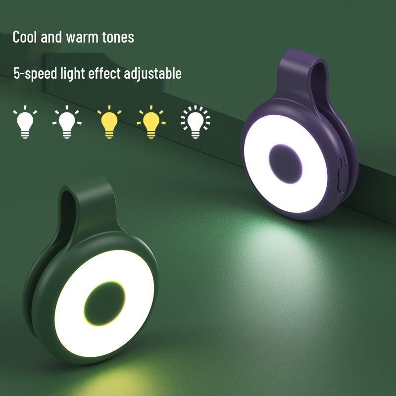 Adjustable Three-Color Magnetic Selfie Light for Phones and Live Streaming