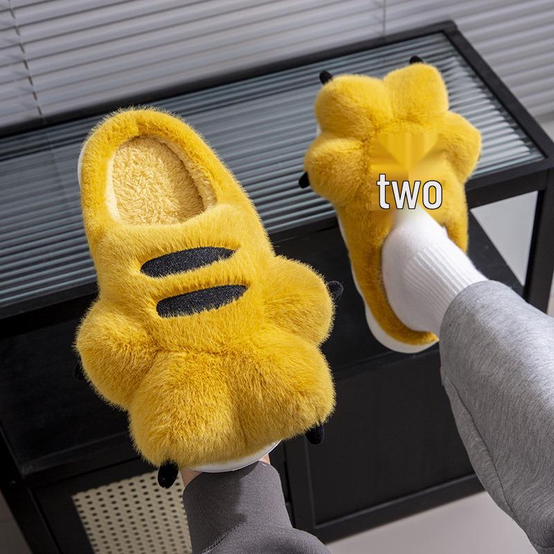 Tiger Claw Men s Winter Indoor/Outdoor Non-Slip Plush Slippers 38-39 жёлтый