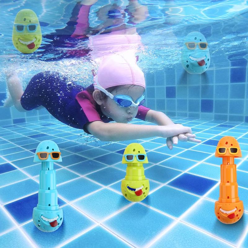 Children's Underwater Duck Diving Toys & Rings Set for Swim Training