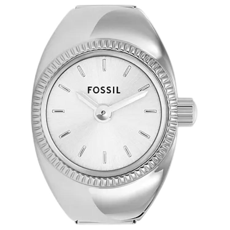 FOSSIL Wrist Watch Quartz Movement Stainless Steel Strap 15mm Silver Dial Women s Watch 50m Water Resistant ES5245 Silver Dial