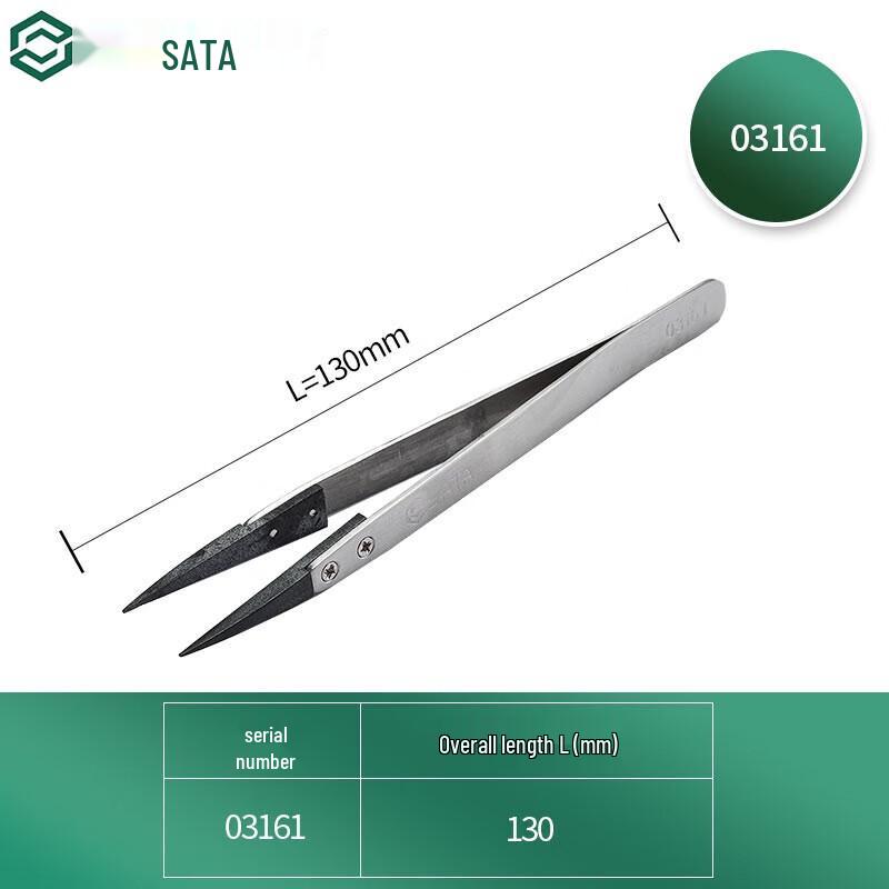 SATA Precision Pointed Tweezers