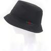 Pristine GUCCI Hat Embossed Logo Sherry Line Bucket Black Nylon Mens XL 813534 Used