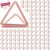100Pcs Table Card Holder Triangle Shape Card Stand Clip Metal Table Number Holders Place Card for Wedding Party Office Desk