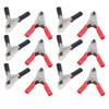 50 Sets Crocodile Clip Insulated Battery Cable Clamp 10A Tool Kit for Testing Equipment