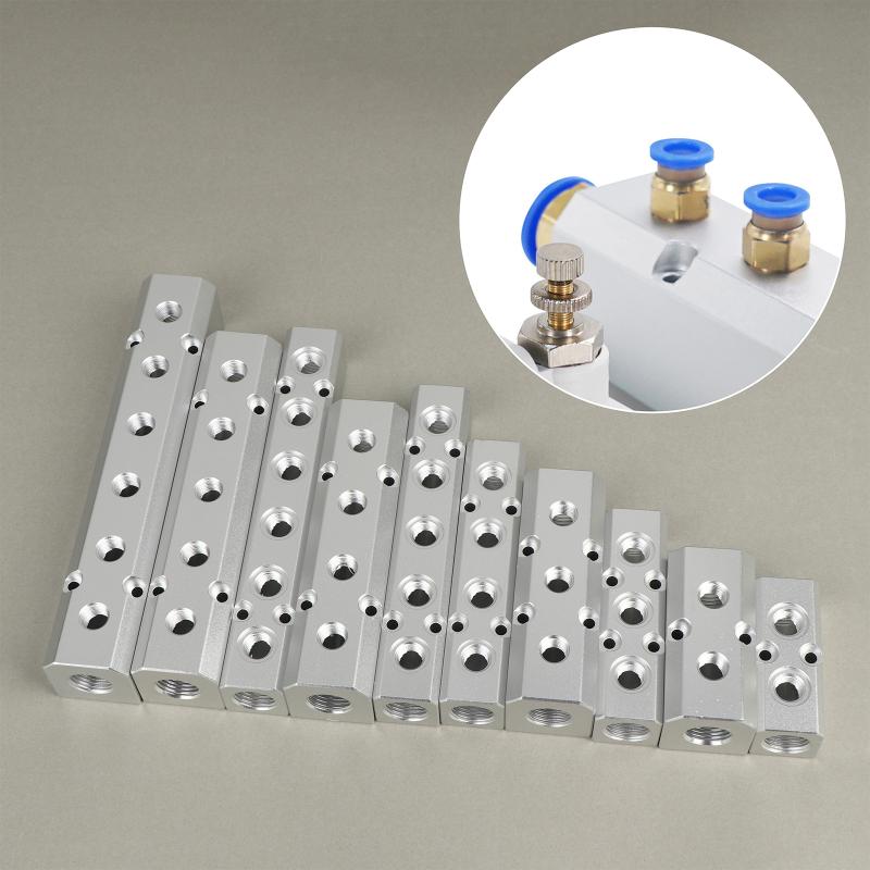 Pneumatic Air Source Distributor 1/4 Inch 1/2 Inch BSP Gas Multi Connector AL-2 AL-3 AL-4 AL-5 AL-6 for Workshop Applications