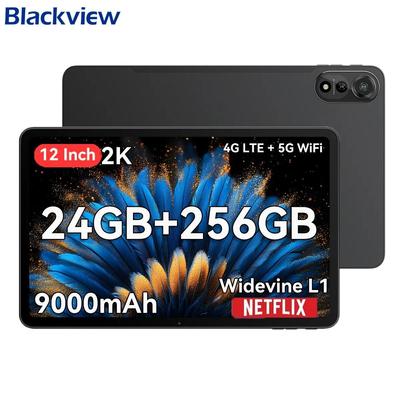 Yenilenmiş Blackview MEGA 2 Android 15 4G Tablet 12 inç 24GB RAM 256GB ROM Widevine L1