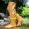 Men's Rain Boots High-Top Rain Boots For Outer Wear Long-Tube Waterproof And Non-Slip Couple Style Outdoor Fishing Boots