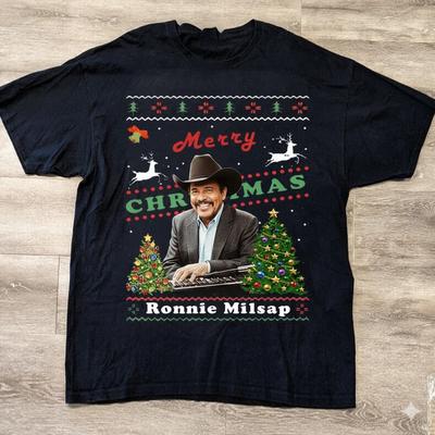 Ronnie Milsap Christmas Time Unisex Cotton T-Shirt All Size MC1336