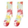 Men and Women Socks Cotton Tie-dye Skateboard Hiphop Tube Socks White Socks  Lace Socks for Women