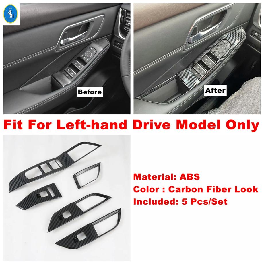 For Nissan X-Trail X Trail / Rogue T33  - 2025 Carbon Fiber Car Window Glass Lift / Gear Shift Box Cover Trim Accessories