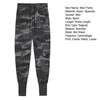 Men Pants Thin Side Zippered Pockets Drawstring Elastic Waist Slim Fit Camouflage Print Ankle-banded Quick Dry Gym Traning Jogging Sweatpants