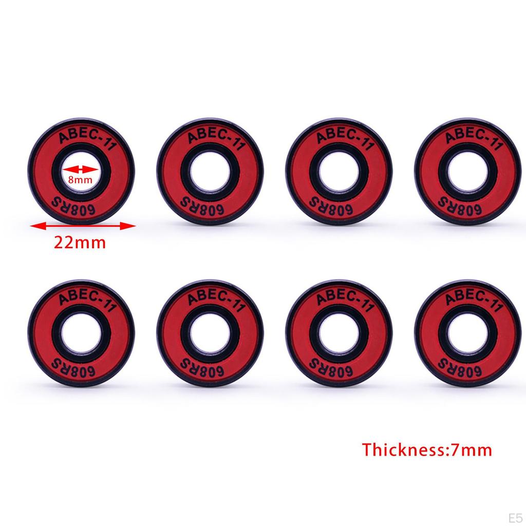 11 Skateboard Bearings, , Cruisers, Inline Skates, Roller Pre-Lubricated, Rating