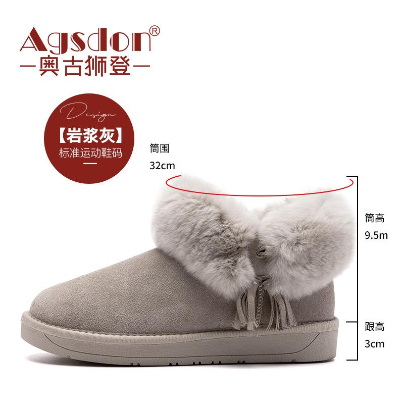 

Augustus snow boots women s 2025 autumn and winter new student platform outdoor casual plush cotton shoes 41