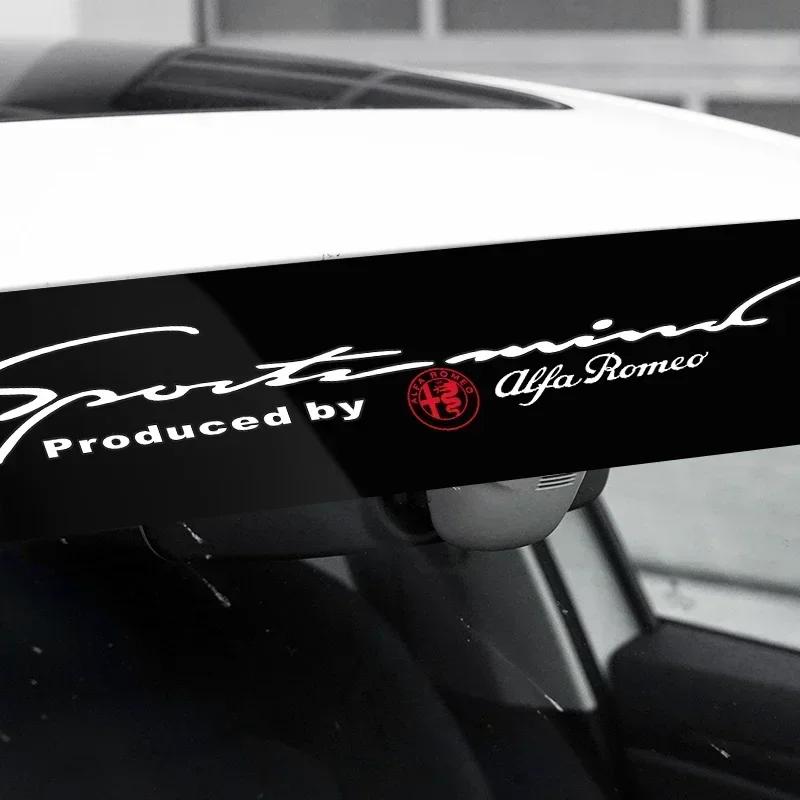 1 Stück Auto Windschutzscheibe Fenster Aufkleber Für Alfa Romeo Giulia Stelvio Giulietta 156 159 147 Mito Tonale Brera Disco Auto Zubehör