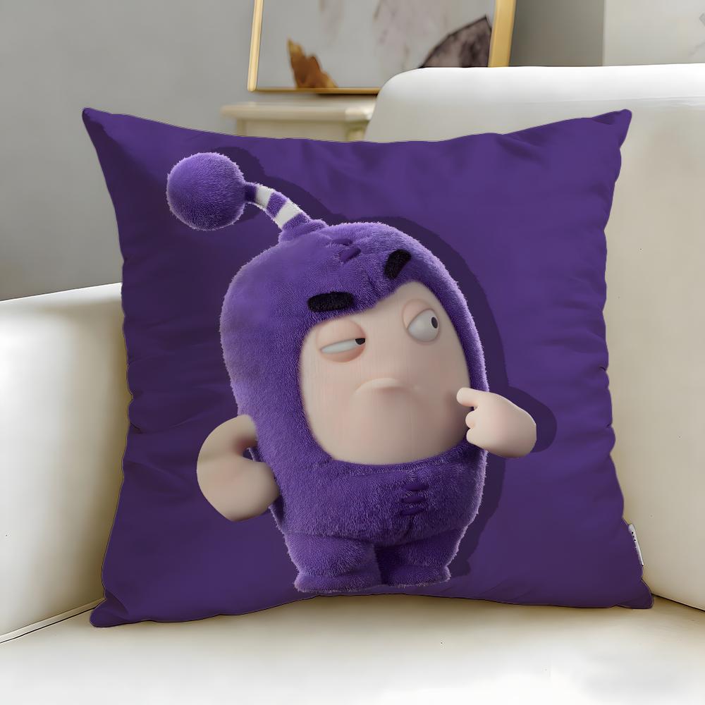 popular cartoon Oddbods Cushion Cover Soft & Easy-Wash Pillow Case – Versatile for Couch, Bed, Travel and Office