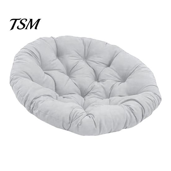 Cojín Redondo para Silla de Playa para Asiento de Hamaca Colgante de Huevo Relleno Resiliente para Mecedora Sillas Columpio de Patio Jardín Alta Resiliencia