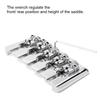 5 String Electric Bass Guitar Saddle Set with 5 Screws Wrench Repair Parts