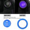 2pcs Engine Start Stop Button Trim Cover Aluminum Alloy Decoration for Car Interior