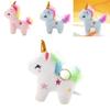 Entzückender Regenbogen Einhorn Plüsch Schlüsselanhänger Großhandel Pony Puppe Anhänger für Mädchen Rucksäcke