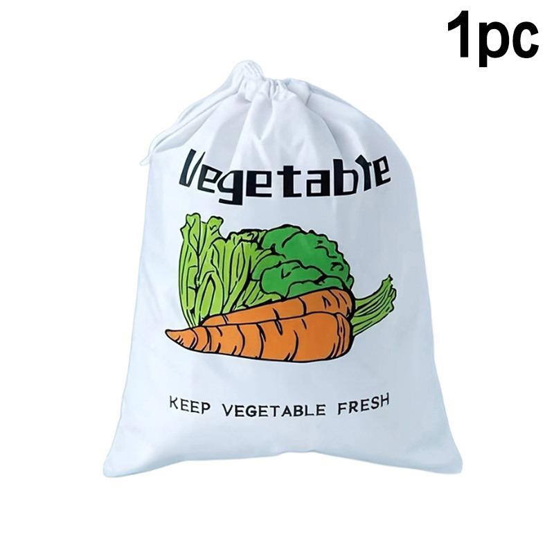 

3/1pcs Non-woven Foil Fruit Vegetables Fresh Storage Drawstring Bags Reusable Washable Cherries Blueberries Mangoes Preserve Bag