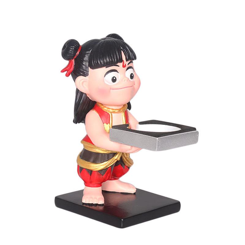 Nezha 2: Devil Child Anime Figure & Watch Stand Compatible with Apple and Huawei Chargers