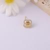 Elegant Retro Flower Stud Earrings with Micro-Set Zircon and Multi-Bead Design