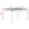 Coffee Table White 80 x 80.5 x 45 cm Solid Acacia Wood